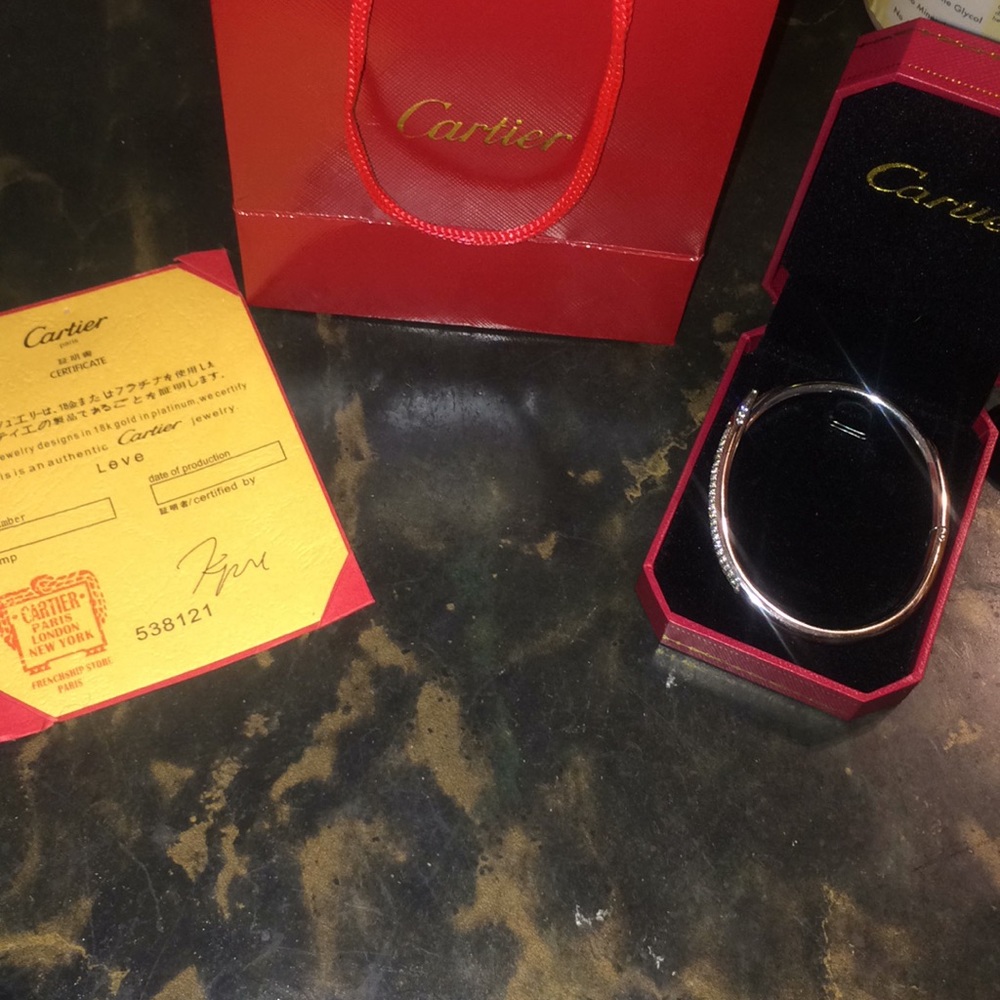 (UA) Silver juste un clou Cartier Bracelet